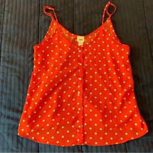 Daytrip Polka Dot Tank Top Size Large